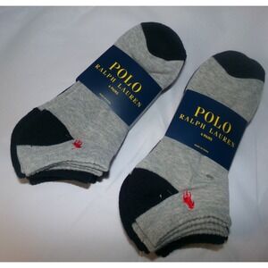 NWT MENS POLO RALPH LAUREN SPORT SOCKS~8 PAIRS~ASSORTED